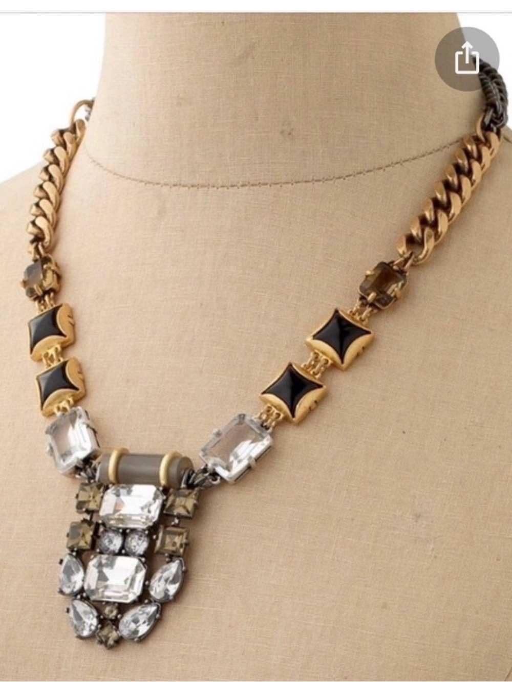 Stella & Dot Phoenix Pendant Crystal Statement Necklace